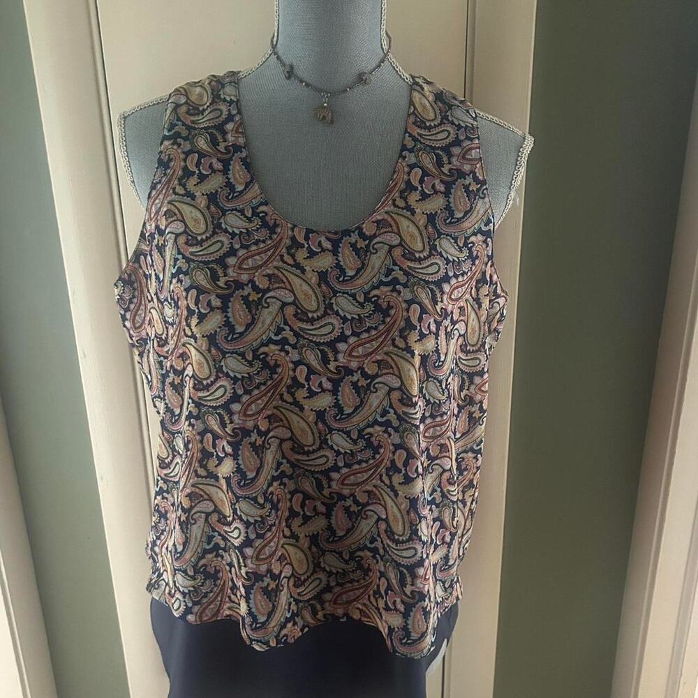 Bohemian paisley print tank top